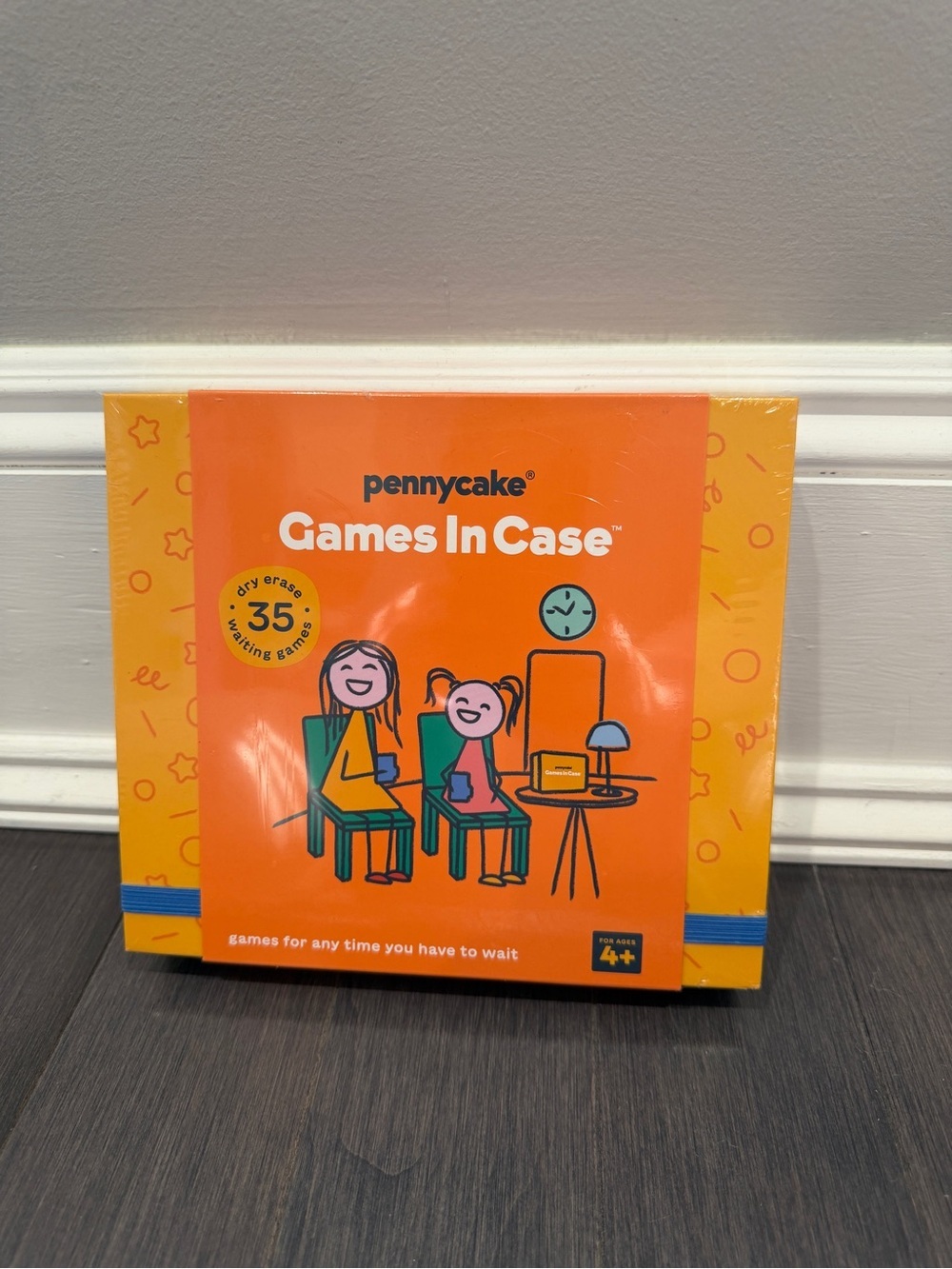NWT Pennycake Games In Case Travel Activity Set - Orange Games on the Go Kids